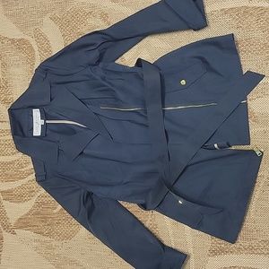 Marc New York Short Trenchcoat Blue Medium